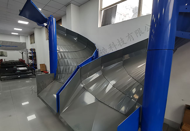 Spiral chute
